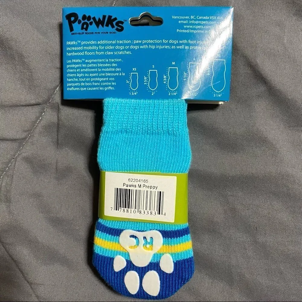 DOG SOCKS ANTI SLIP NO SCRATCH PAWKS